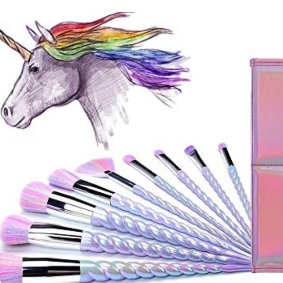Urban Outfitters Other - Rainbow unicorn Makeup Brush Set Kit with …